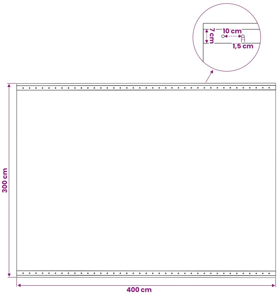 Tent su kilpom Žalia 3 x 4 m 260 gsm PE