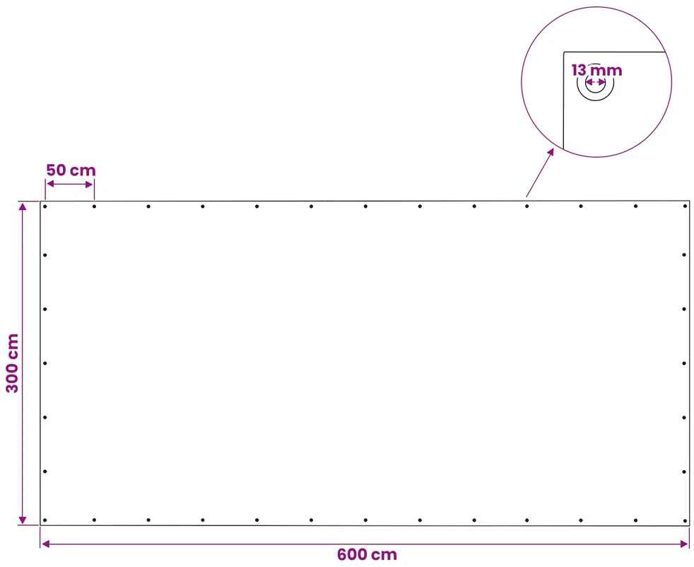 Tent su kilpom Žalia 3 x 6 m 140 gsm PE