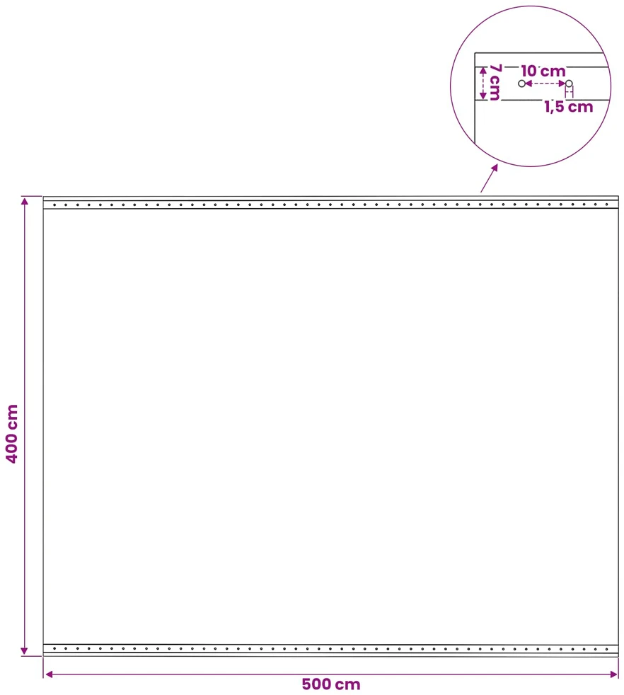 Leno Tentinis Žalia 4 x 5 m 260 gsm PE