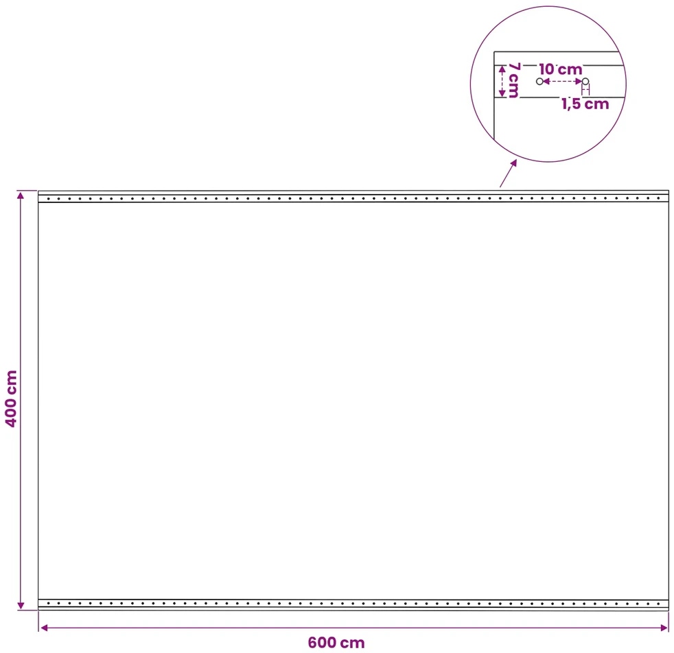 Leno Tentinis Žalia 4 x 6 m 260 gsm PE