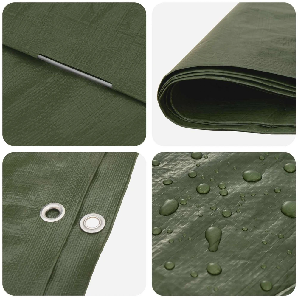 Tent su kilpom Žalia 6 x 6 m 90 gsm PE