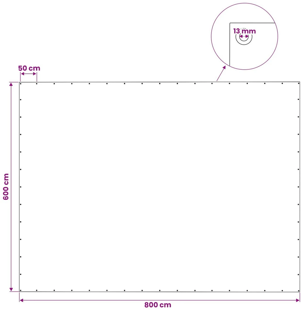 Tent su kilpom Žalia 6 x 8 m 140 gsm PE
