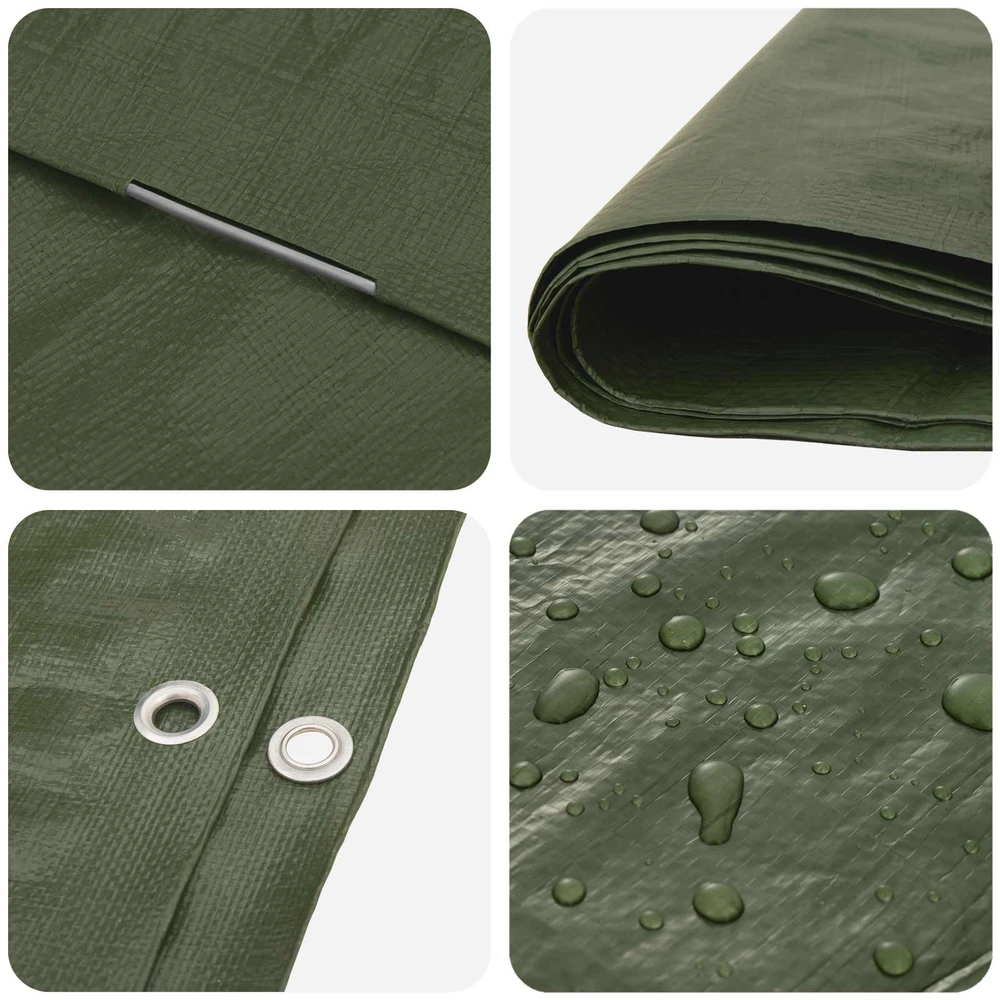 Tent su kilpom Žalia 6 x 8 m 90 gsm PE