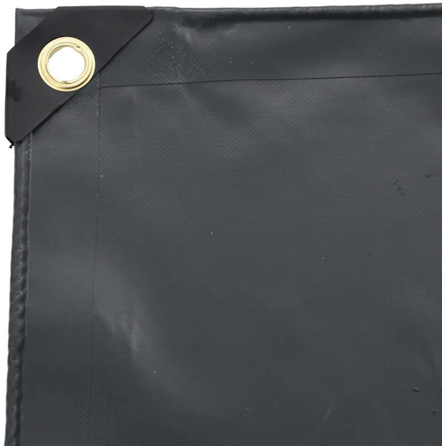 Tentas, antracito spalvos, 1,5x20m, 650g/m²