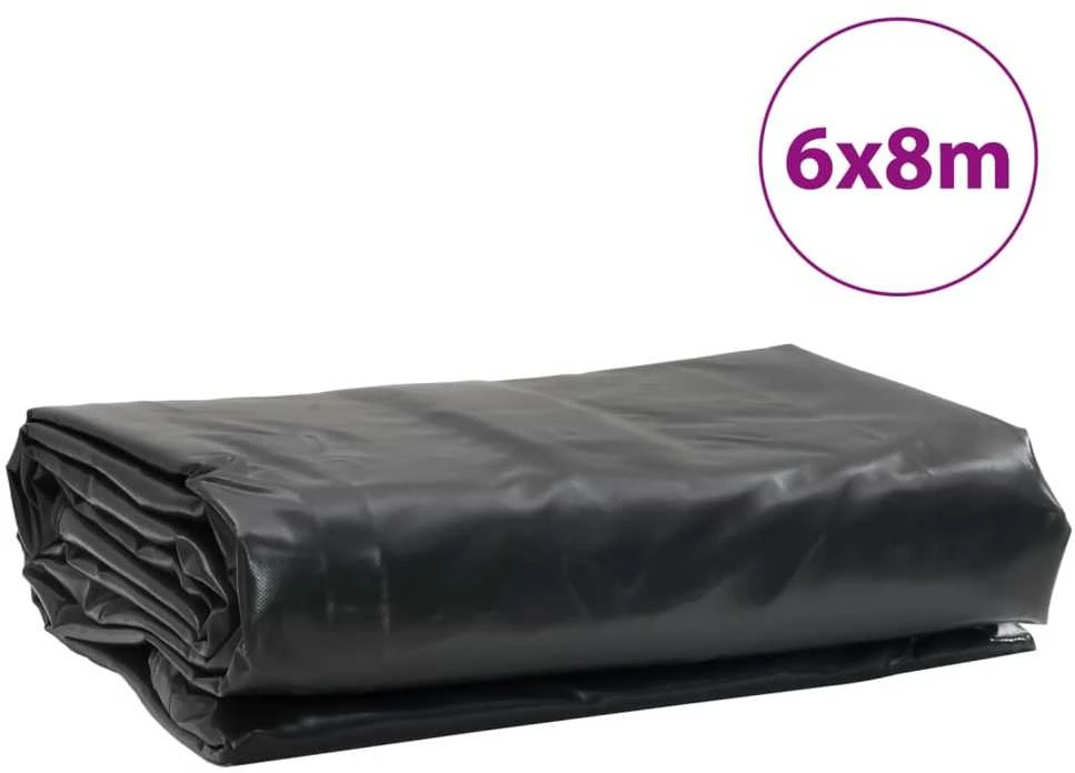 Tentas, antracito spalvos, 6x8m, 600g/m²