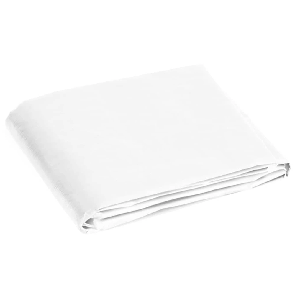 Tentas, baltos spalvos, 4x6m, 180g/m², HDPE