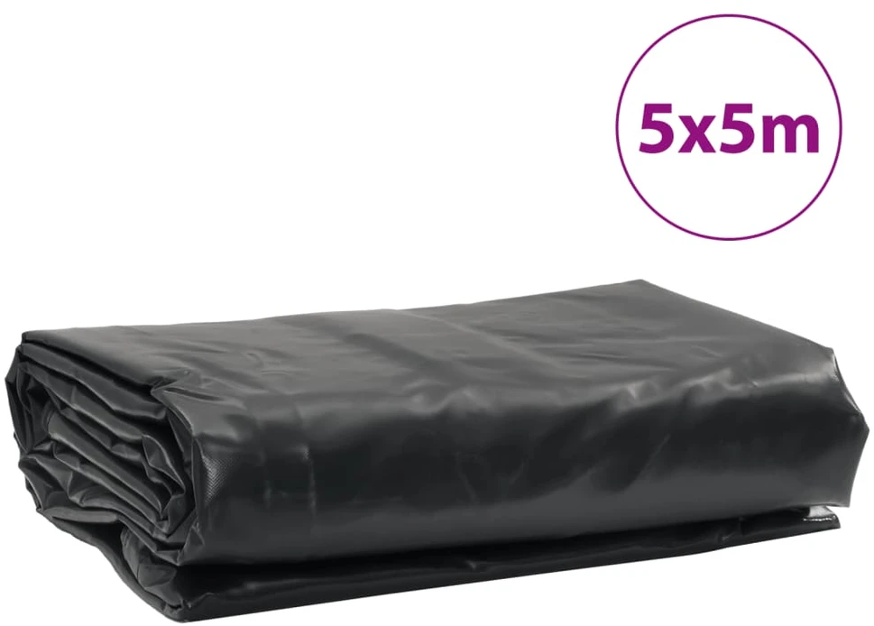 Tentas, juodos spalvos, 5x5m, 600g/m²