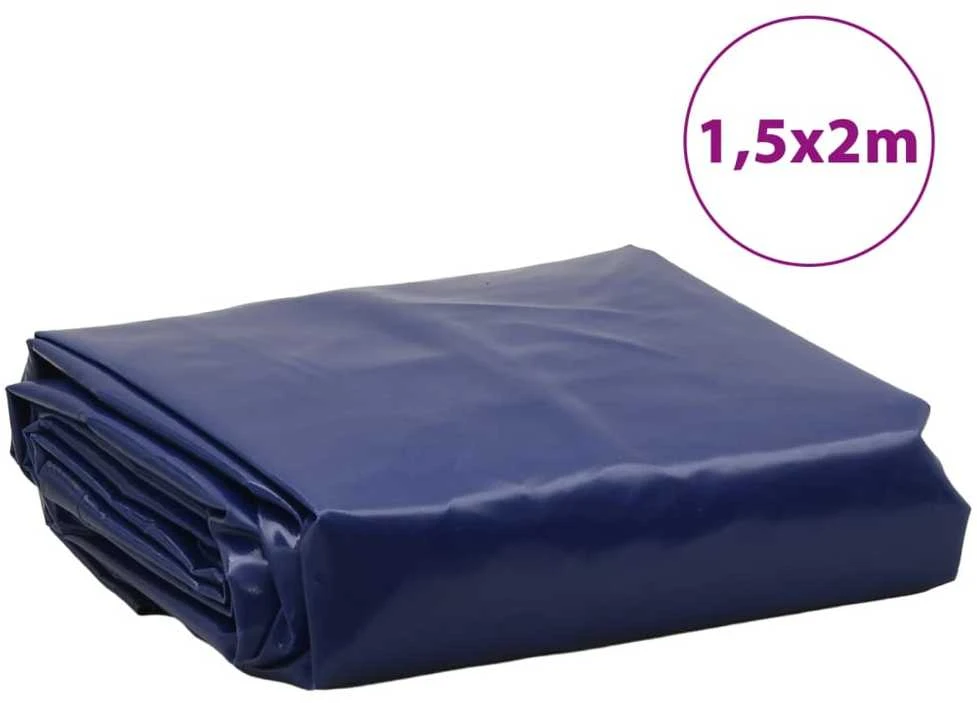 Tentas, mėlynos spalvos, 1,5x2m, 650g/m²