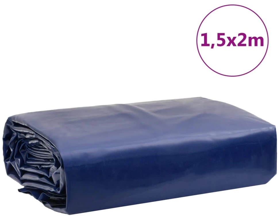Tentas, mėlynos spalvos, 1,5x2m, 650g/m²