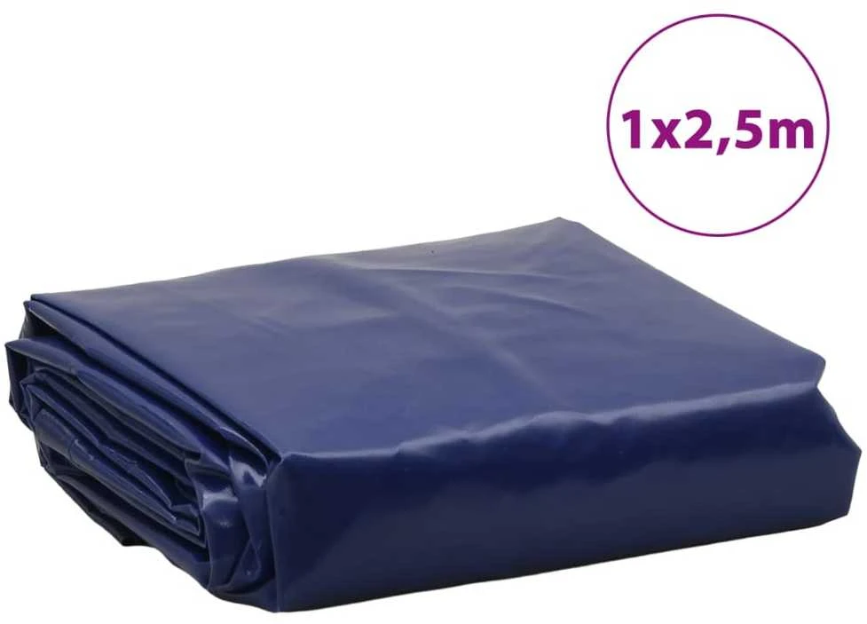 Tentas, mėlynos spalvos, 1x2,5m, 650g/m²