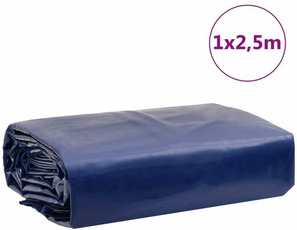 Tentas, mėlynos spalvos, 1x2,5m, 650g/m²
