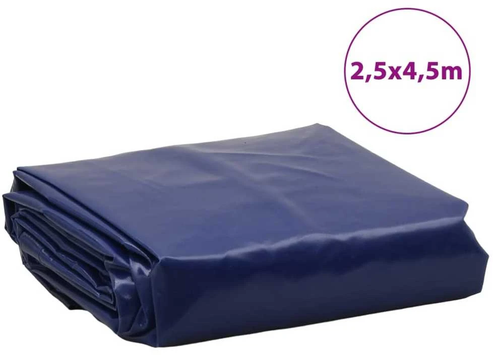 Tentas, mėlynos spalvos, 2,5x4,5m, 600g/m²