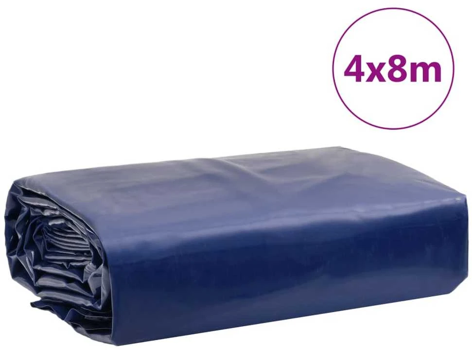 Tentas, mėlynos spalvos, 4x8m, 650g/m²