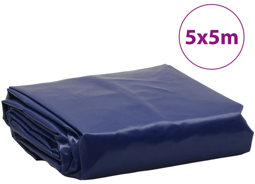 Tentas, mėlynos spalvos, 5x5m, 650g/m²