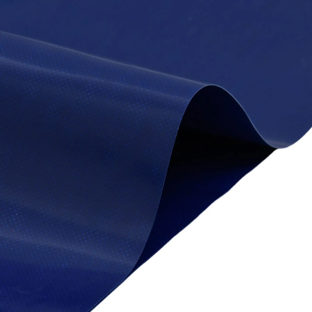 Tentinis audinys 650g / m² Mėlyna 6 x 8 m Drobė su PVC danga
