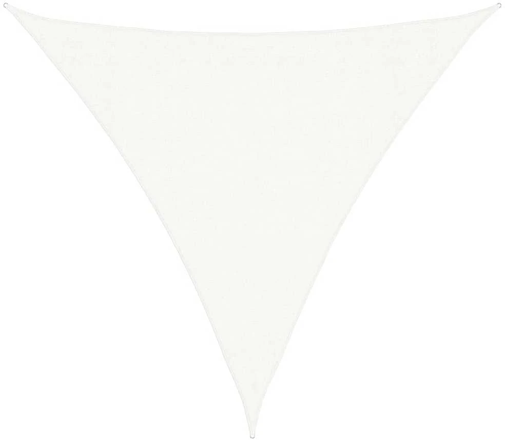Tentas nuo saulės, baltas, 3,6x3,6x3,6m, HDPE, trikampio formos