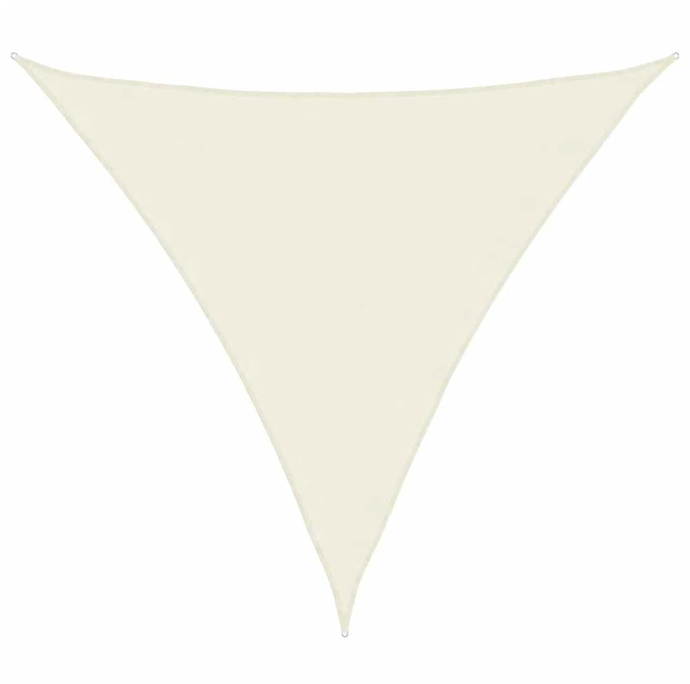Tentas nuo saulės, oksfordo audinys, trikampis, 5x5x5m, kreminė