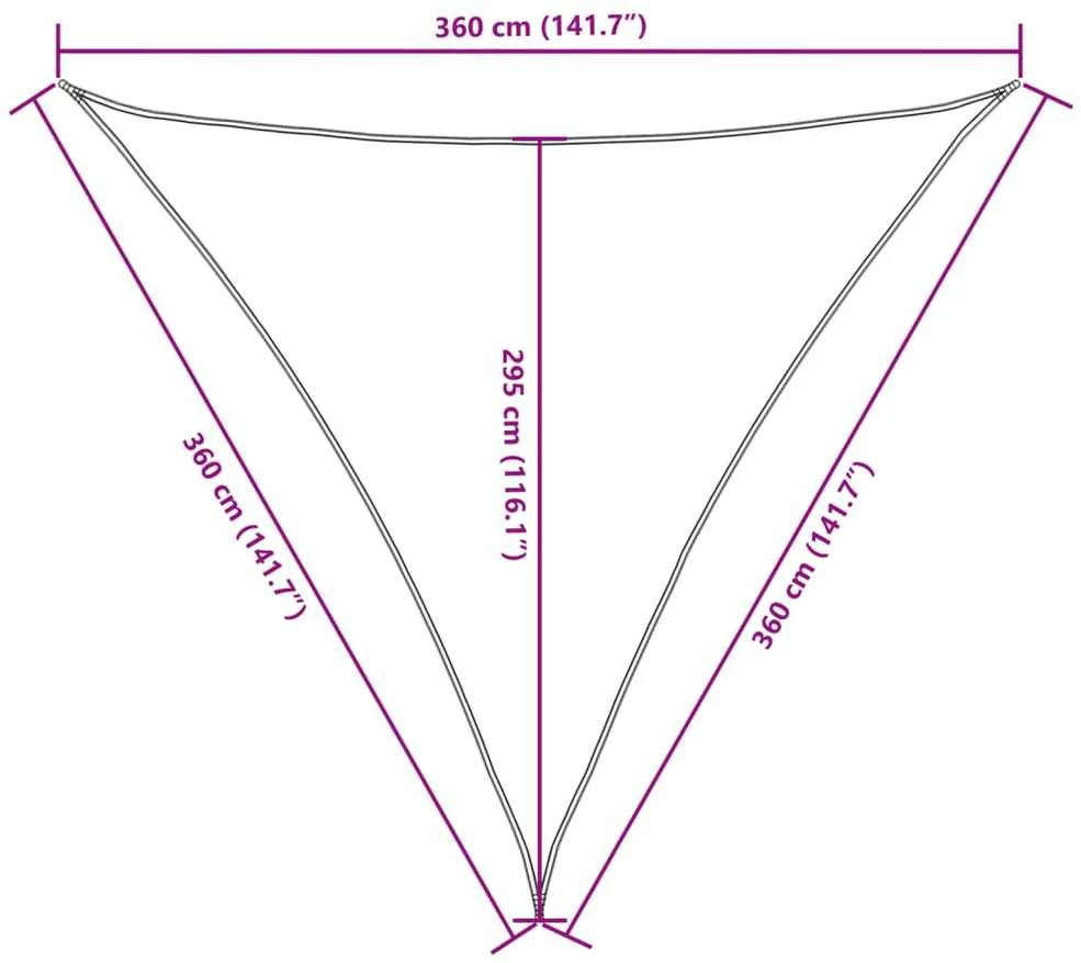 Tentas nuo saulės, oranžinė, oksfordo audinys, 3,6x3,6x3,6m