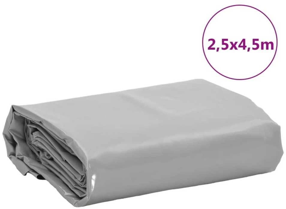 Tentas, pilkos spalvos, 2,5x4,5m, 600g/m²