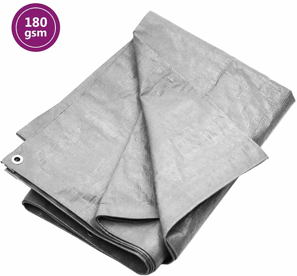 Tentas, pilkos spalvos, 2x3m, 180g/m²