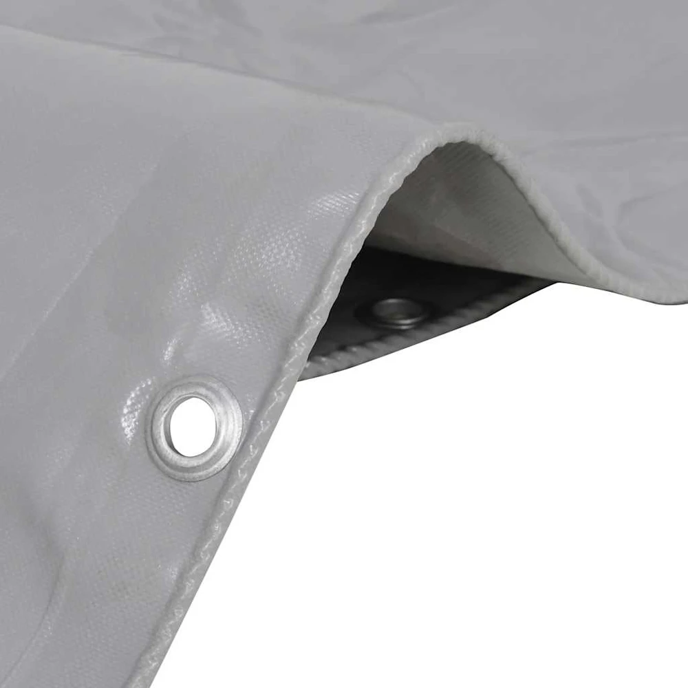 Tentas, pilkos spalvos, 3x6m, 650g/m²