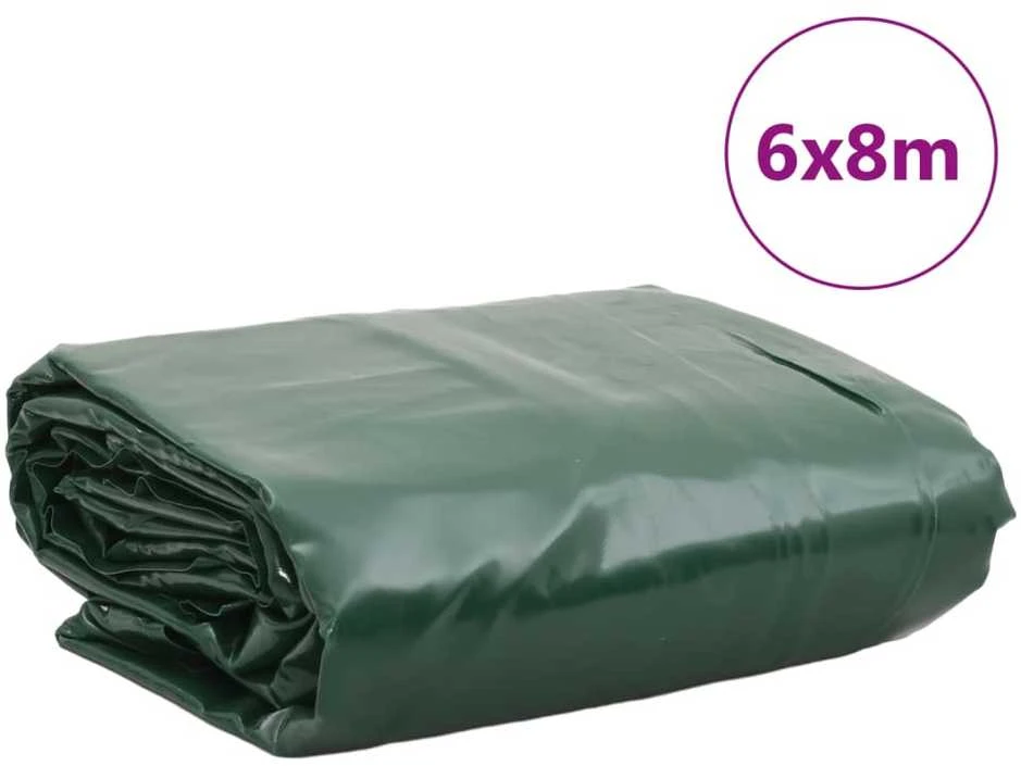 Tentas, žalios spalvos, 6x8m, 600g/m²