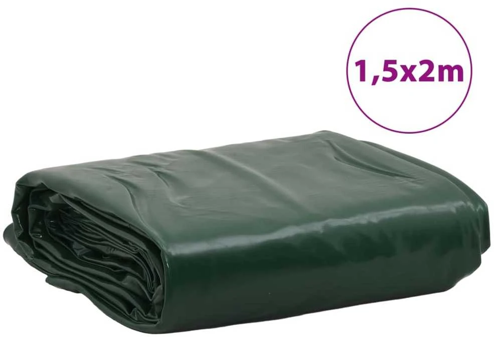 Tentas, žalios spalvos, 1,5x2m, 600g/m²
