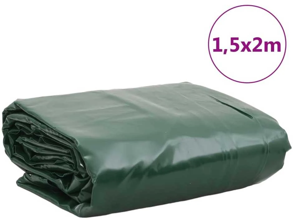Tentas, žalios spalvos, 1,5x2m, 650g/m²