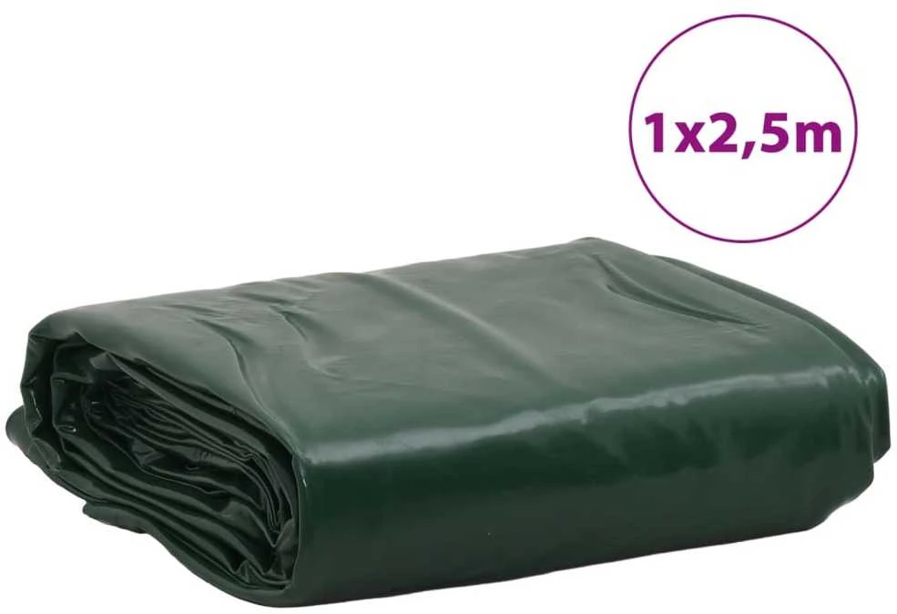 Tentas, žalios spalvos, 1x2,5m, 650g/m²