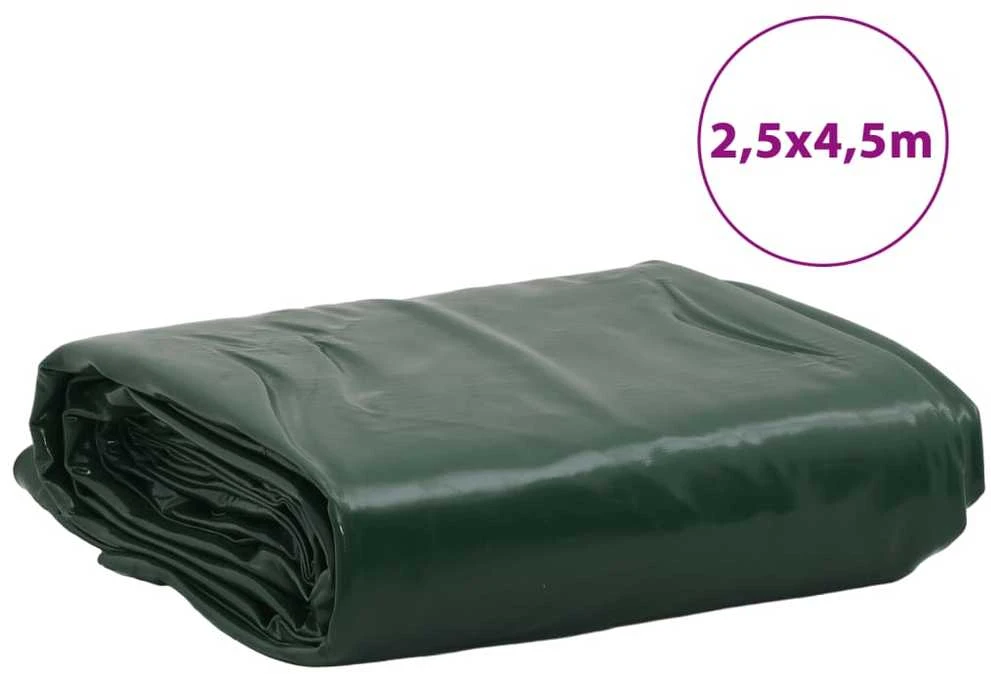 Tentas, žalios spalvos, 2,5x4,5m, 650g/m²