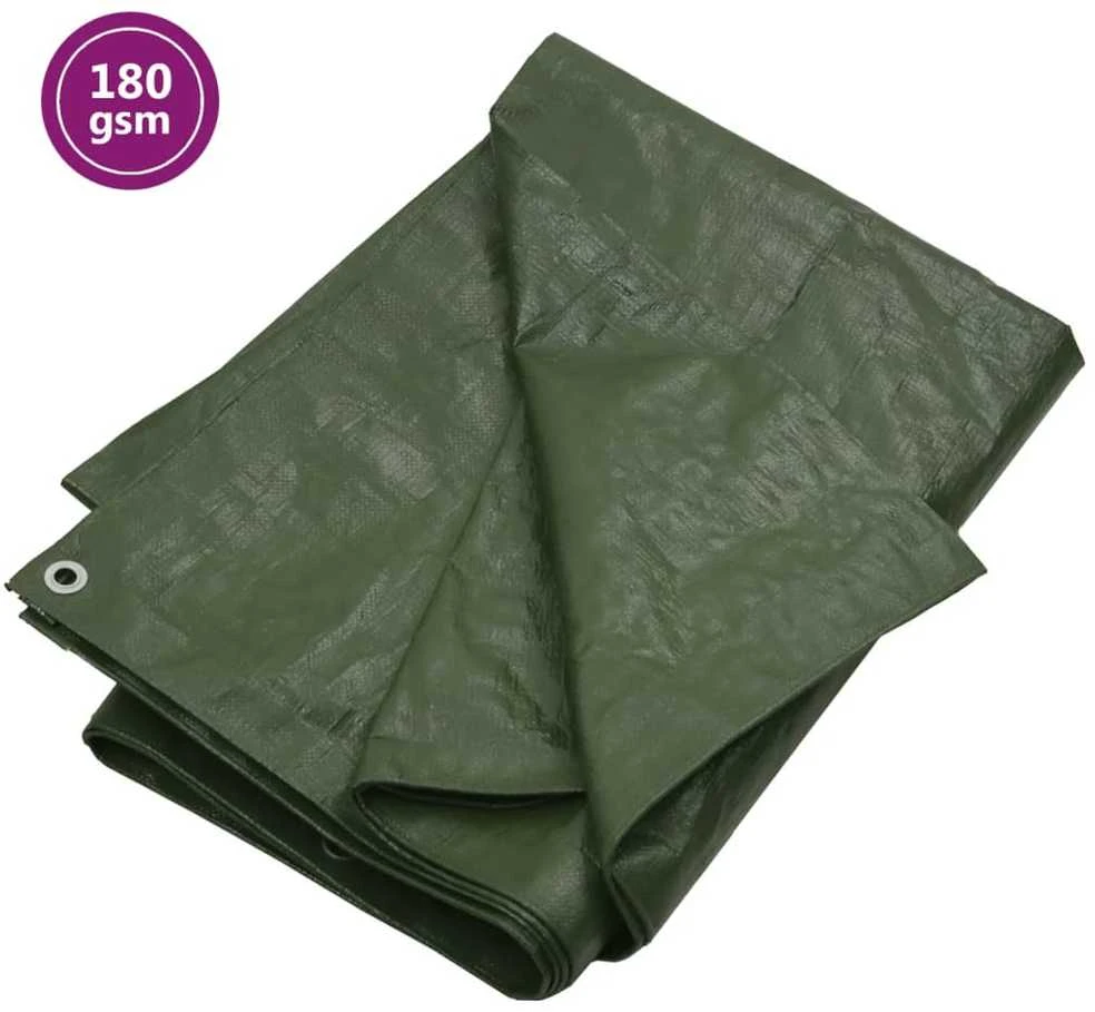 Tentas, žalios spalvos, 3x3m, 180g/m², HDPE