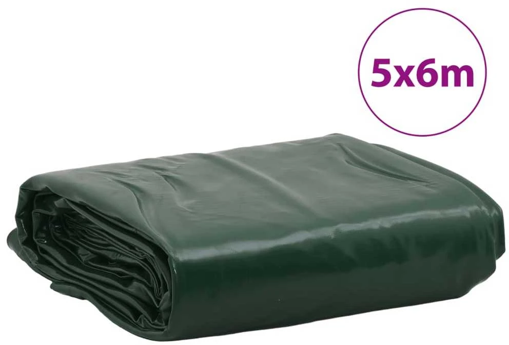 Tentas, žalios spalvos, 5x6m, 650g/m²