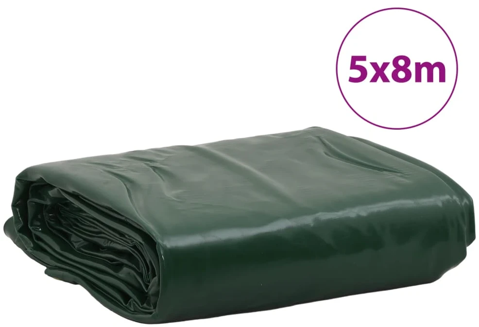 Tentas, žalios spalvos, 5x8m, 650g/m²