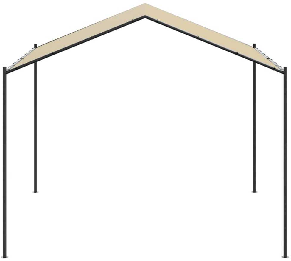 Tentinė palapinė, smėlio spalvos, 4x3m, plienas ir audinys