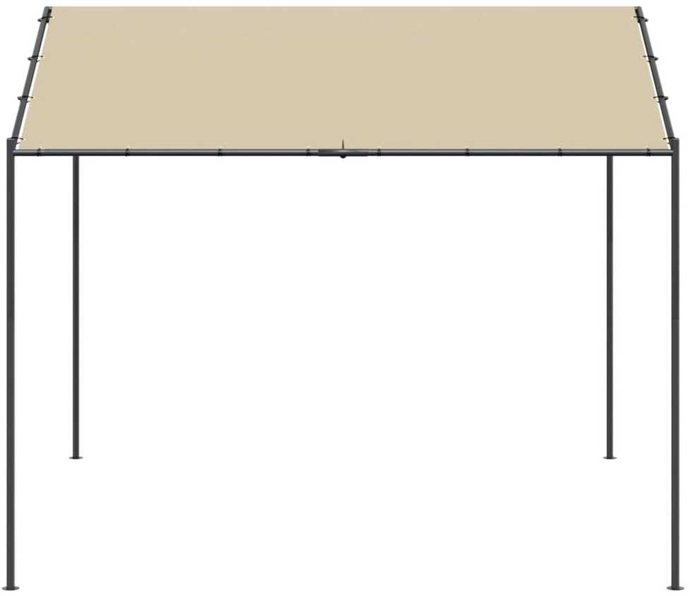 Tentinė palapinė, smėlio spalvos, 4x3m, plienas ir audinys