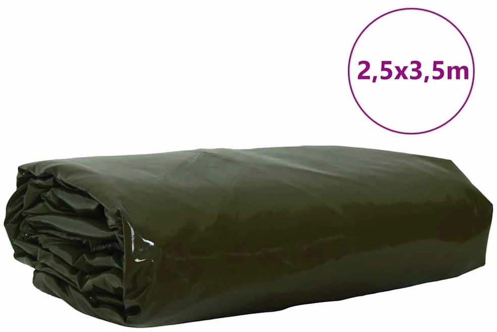 Tentinis audinys 650g / m² Alyvuogių žalia 2,5 x 3,5 m