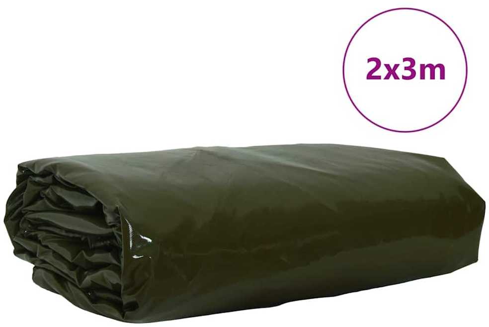 Tentinis audinys 650g / m² Alyvuogių žalia 2 x 3 m