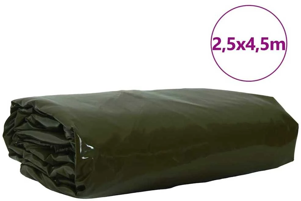 Tentinis audinys 650g / m² Alyvuogių žalia 2,5 x 4,5 m