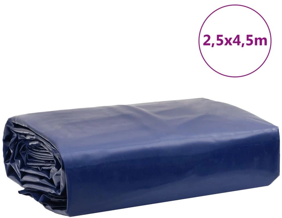 Tentas, mėlynos spalvos, 2,5x4,5m, 600g/m²