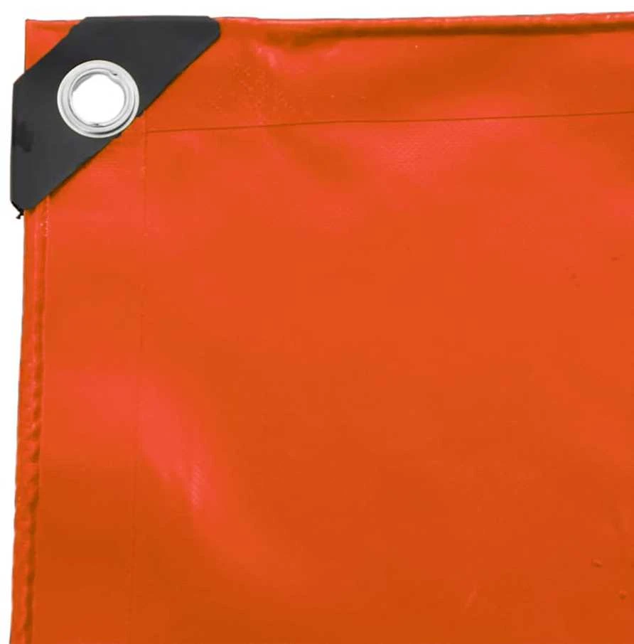 Tentinis audinys 650g / m² Oranžinė 3 x 4 m Drobė su PVC danga