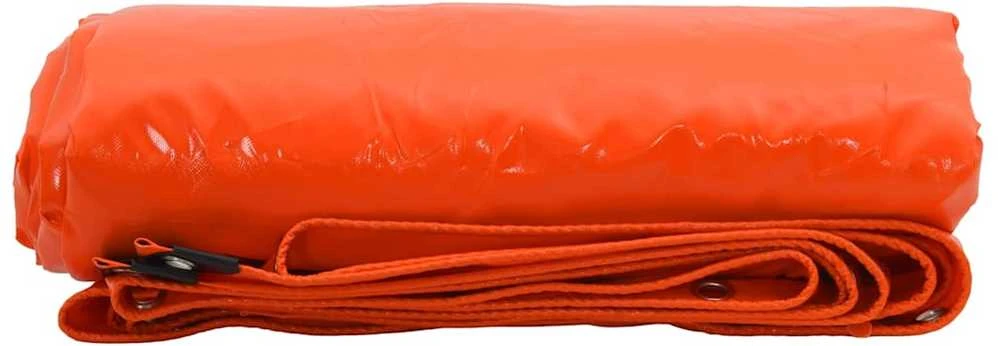 Tentinis audinys 650g / m² Oranžinė 3 x 6 m Drobė su PVC danga
