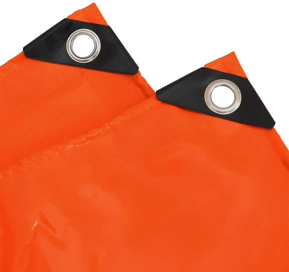 Tentinis audinys 650g / m² Oranžinė 3 x 4 m Drobė su PVC danga