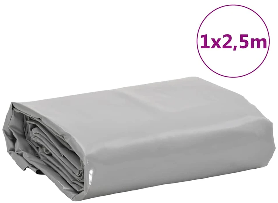 Tentas, pilkos spalvos, 1x2,5m, 650g/m²