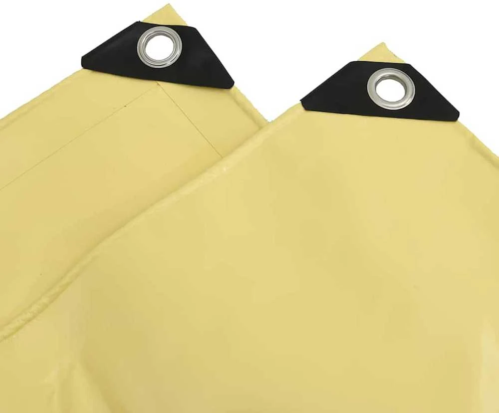Tentinis audinys 650g / m² Smėlio 3 x 6 m Drobė su PVC danga