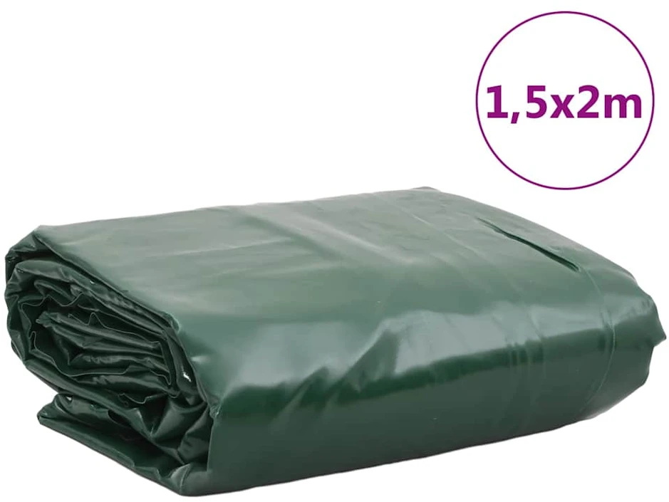 Tentas, žalios spalvos, 1,5x2m, 650g/m²