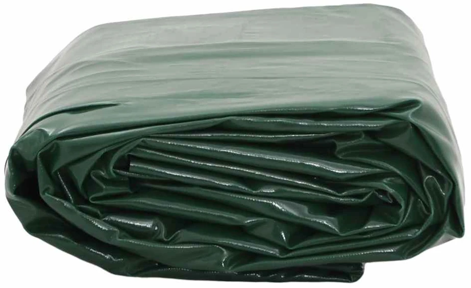 Tentinis audinys 650g / m² Žalia 5 x 7 m Drobė su PVC danga