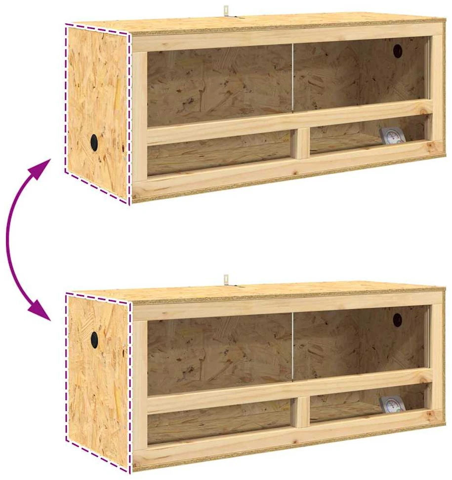 Terariumas Ruda 100 x 40 x 90 cm OSB