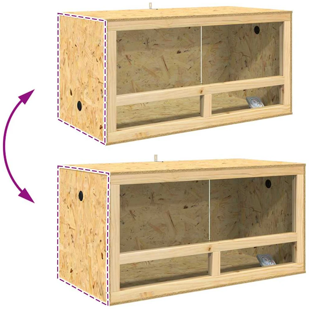Terariumas Ruda 100 x 50 x 100 cm OSB