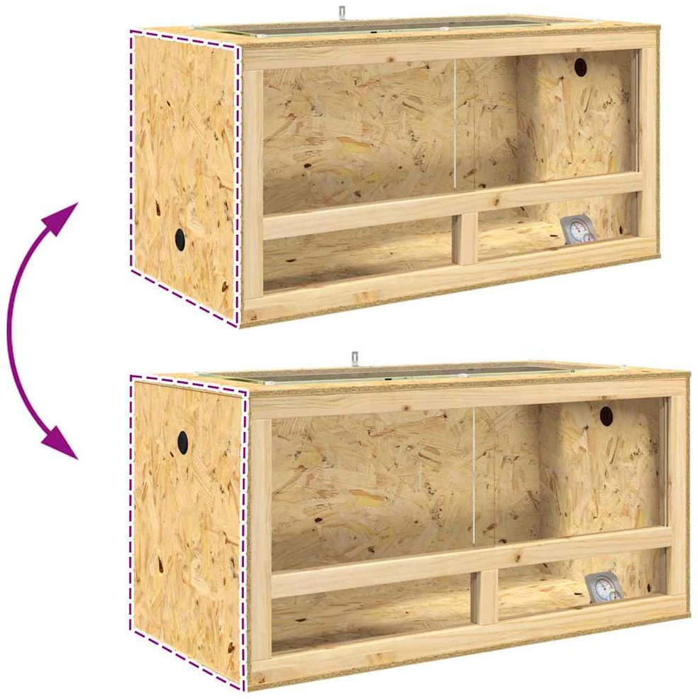 Terariumas Ruda 100 x 50 x 100 cm OSB