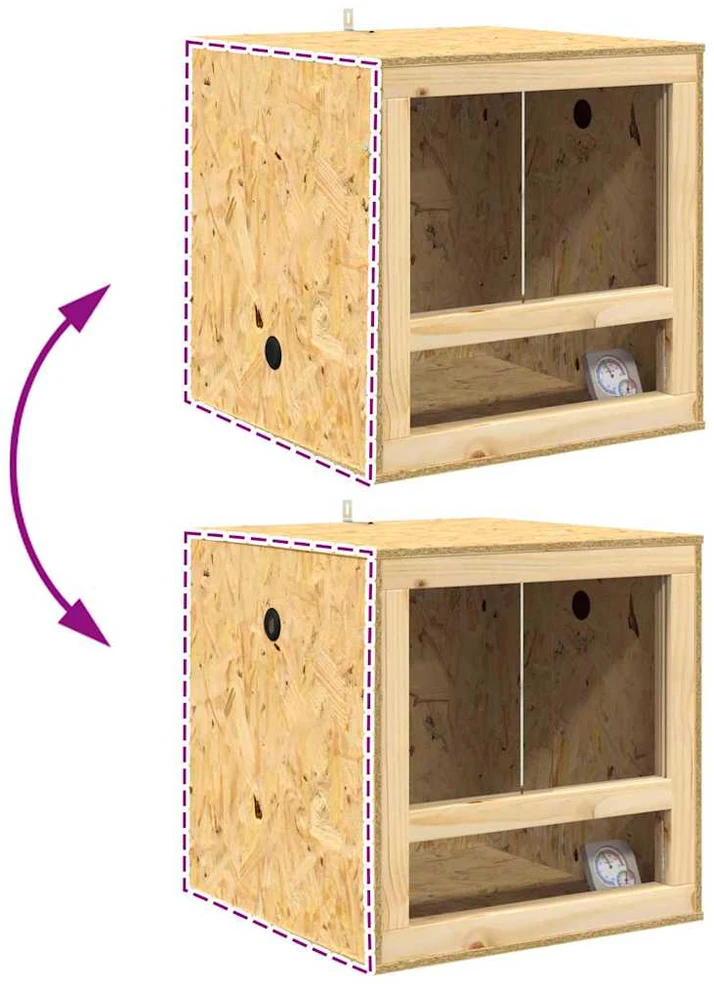 Terariumas Ruda 50 x 50 x 100 cm OSB